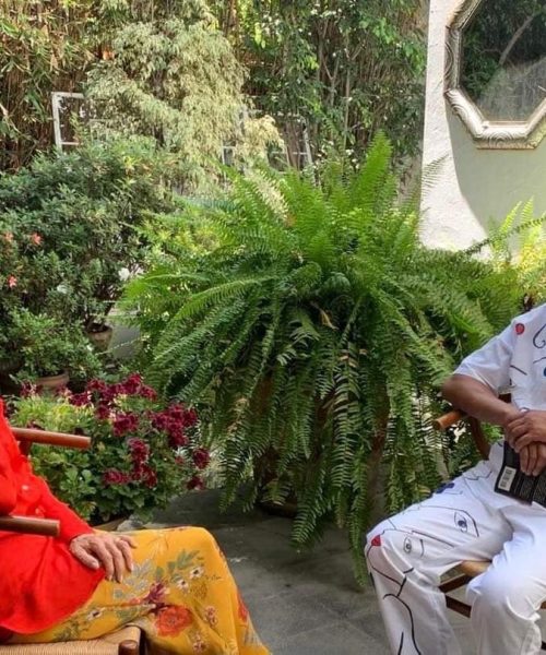 Anisuz Zaman with Ángeles Mastretta, the post-boom Mexican author, journalist, actress, and film producer-min